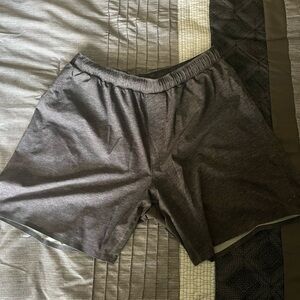 Grey Lululemon 7in Shorts
